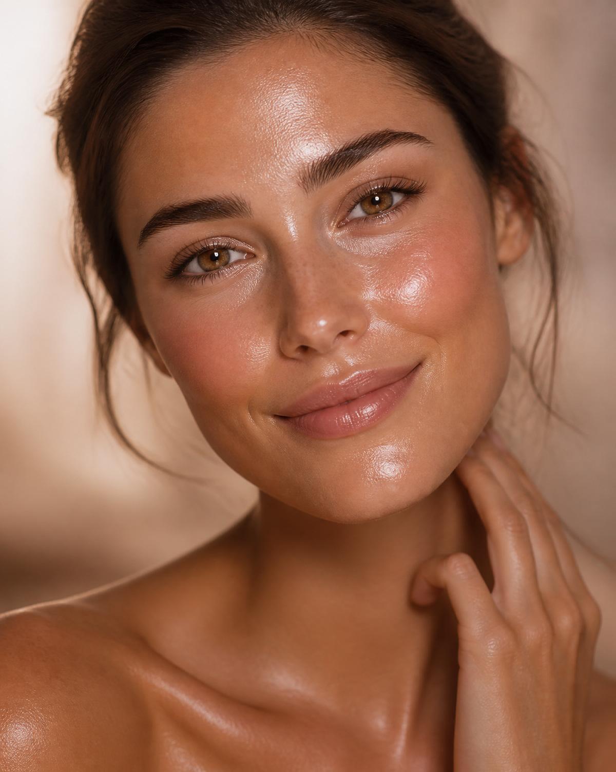 Glowing skin result